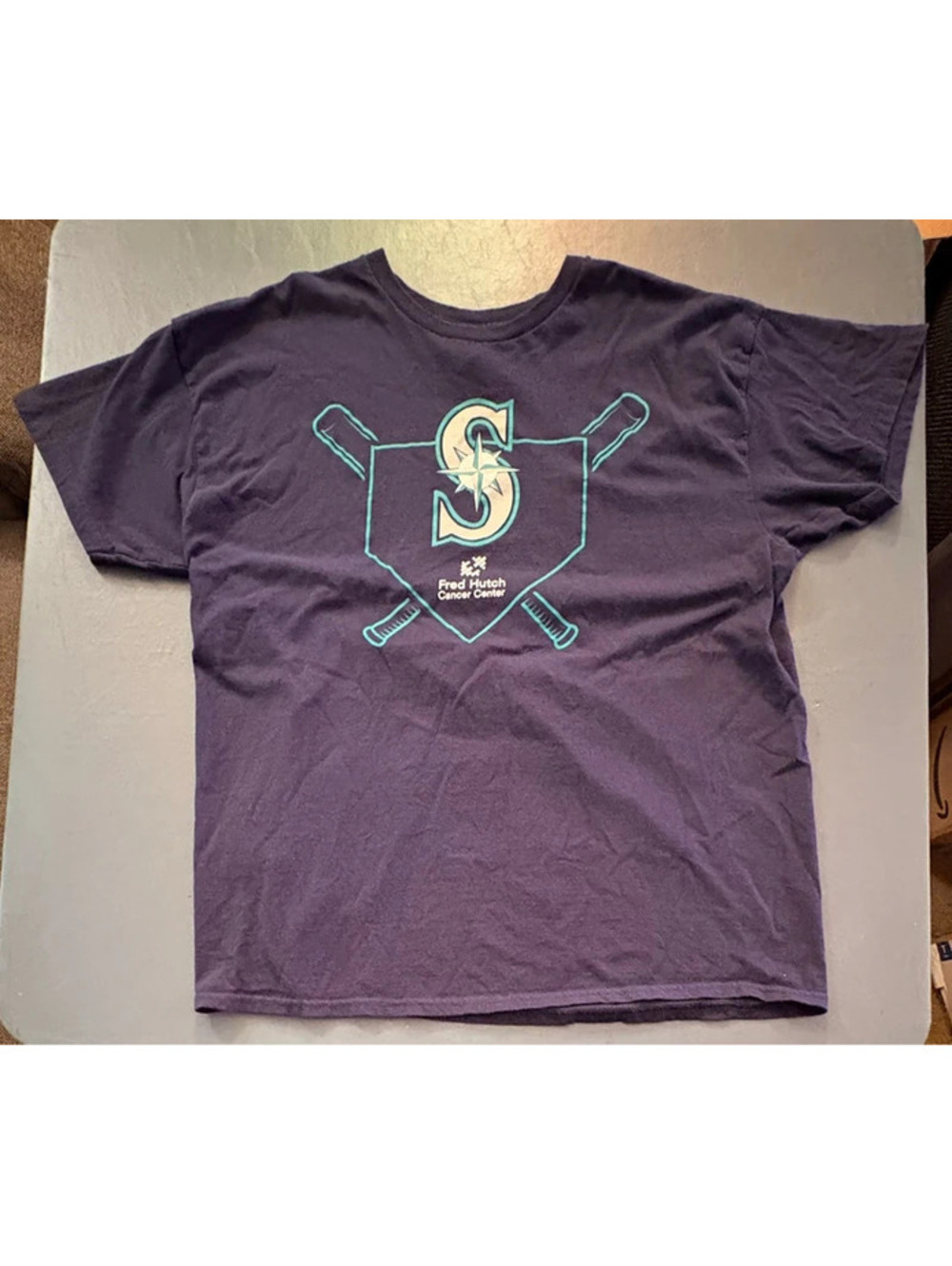 Seattle Mariners Fred Hutch Cancer Center T-Shirt Men’s XL Gildan Baseball